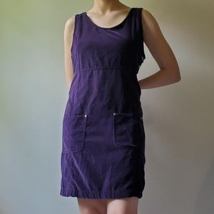 Vintage purple velvet jumper dress